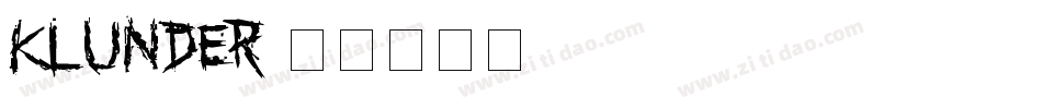 Klunder字体转换