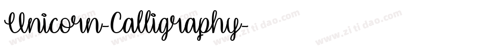 Unicorn-Calligraphy字体转换