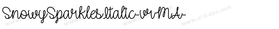 SnowySparklesItalic-vrMA字体转换