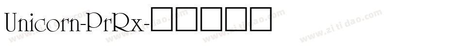 Unicorn-PrRx字体转换