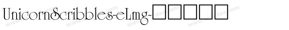 UnicornScribbles-eLmg字体转换