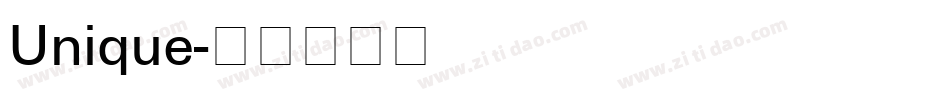 Unique字体转换