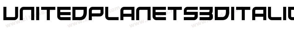 UnitedPlanets3DItalic-eBgp字体转换