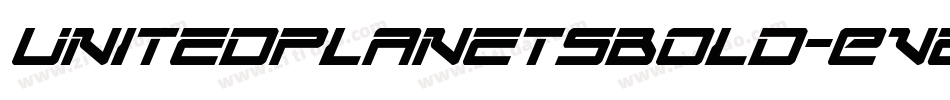 UnitedPlanetsBold-Ev29字体转换