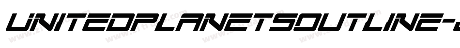UnitedPlanetsOutline-jKny字体转换