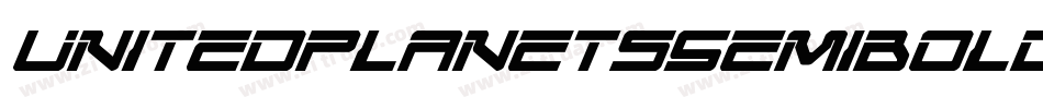 UnitedPlanetsSemiBoldItal-6V51字体转换