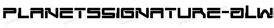 PlanetsSignature-ALw16字体转换 PlanetsSignature-ALw16字体转换
