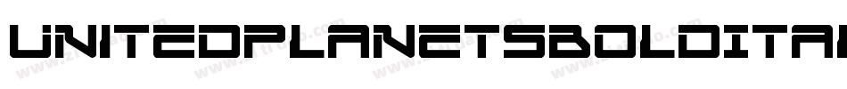 UnitedPlanetsBoldItalic-O4od字体转换