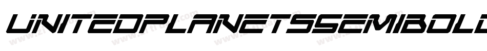 UnitedPlanetsSemiBoldItal-6V51字体转换