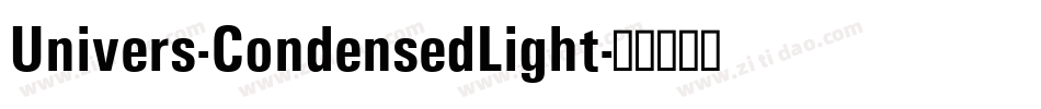 Univers-CondensedLight字体转换