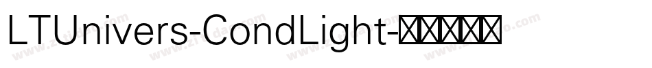 LTUnivers-CondLight字体转换
