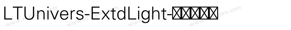 LTUnivers-ExtdLight字体转换