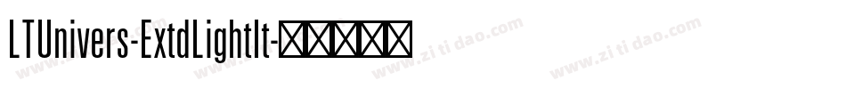 LTUnivers-ExtdLightIt字体转换