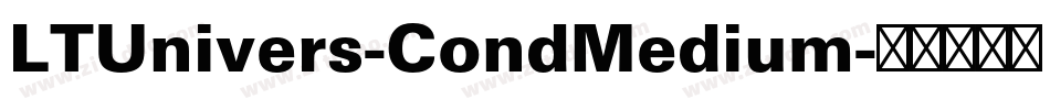 LTUnivers-CondMedium字体转换