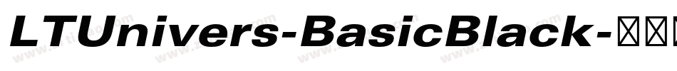 LTUnivers-BasicBlack字体转换