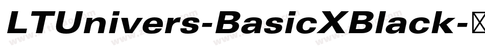 LTUnivers-BasicXBlack字体转换