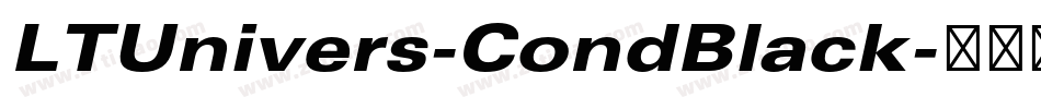 LTUnivers-CondBlack字体转换