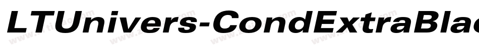 LTUnivers-CondExtraBlack字体转换