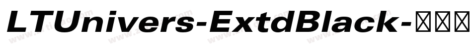 LTUnivers-ExtdBlack字体转换
