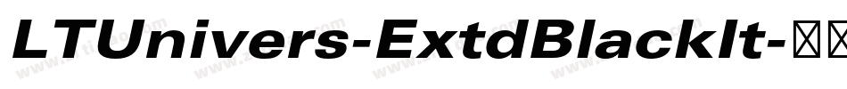 LTUnivers-ExtdBlackIt字体转换