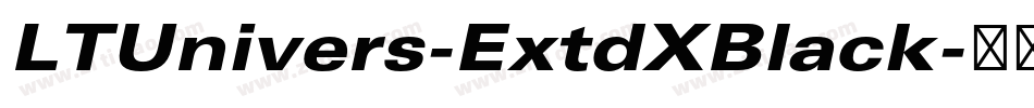 LTUnivers-ExtdXBlack字体转换
