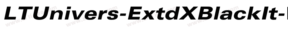 LTUnivers-ExtdXBlackIt字体转换