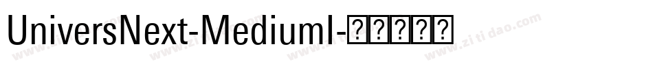 UniversNext-MediumI字体转换
