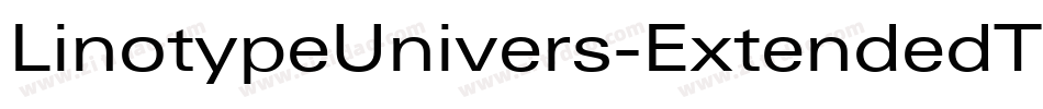 LinotypeUnivers-ExtendedThinItalic字体转换