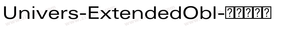 Univers-ExtendedObl字体转换