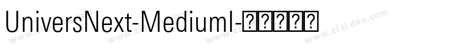 UniversNext-MediumI字体转换