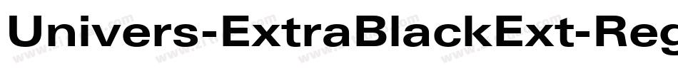 Univers-ExtraBlackExt-Regular字体转换