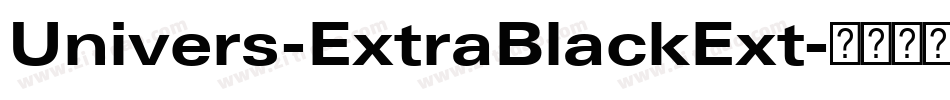 Univers-ExtraBlackExt字体转换