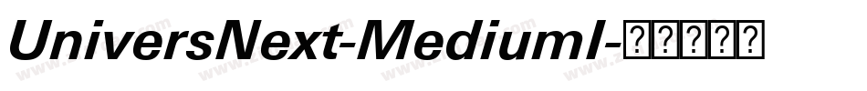 UniversNext-MediumI字体转换