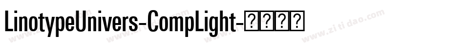 LinotypeUnivers-CompLight字体转换
