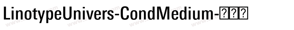 LinotypeUnivers-CondMedium字体转换