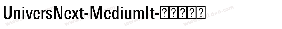 UniversNext-MediumIt字体转换