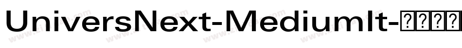 UniversNext-MediumIt字体转换