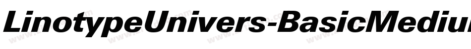 LinotypeUnivers-BasicMedium字体转换