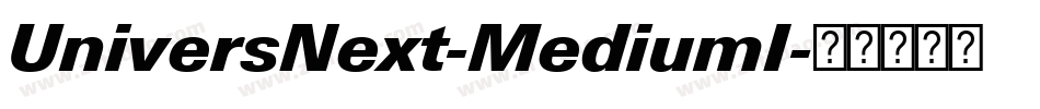 UniversNext-MediumI字体转换
