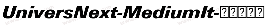 UniversNext-MediumIt字体转换