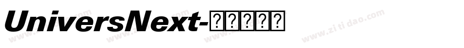 UniversNext字体转换