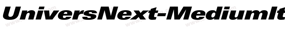UniversNext-MediumIt字体转换