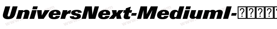 UniversNext-MediumI字体转换