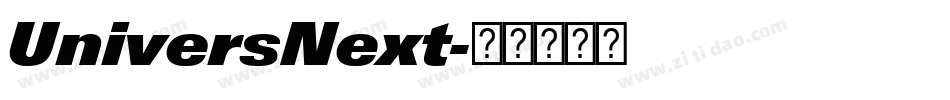 UniversNext字体转换