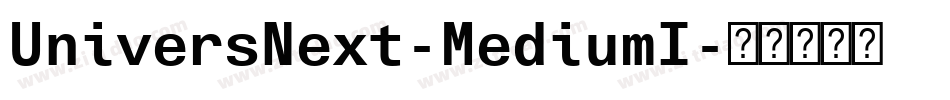 UniversNext-MediumI字体转换