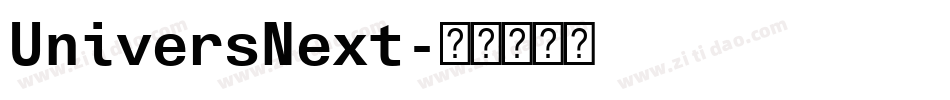 UniversNext字体转换