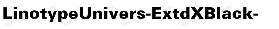 LinotypeUnivers-ExtdXBlack字体转换