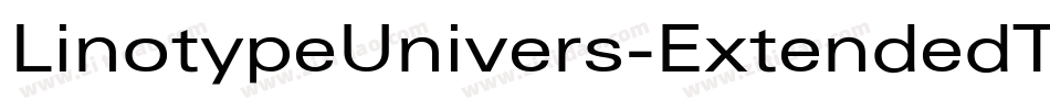 LinotypeUnivers-ExtendedThinItalic字体转换