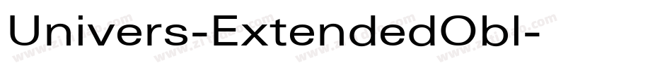 Univers-ExtendedObl字体转换