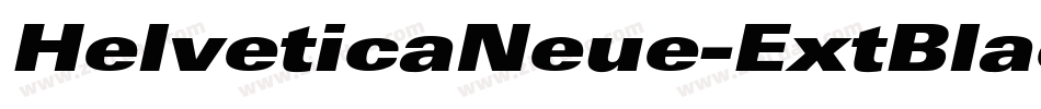HelveticaNeue-ExtBlackCondObl字体转换